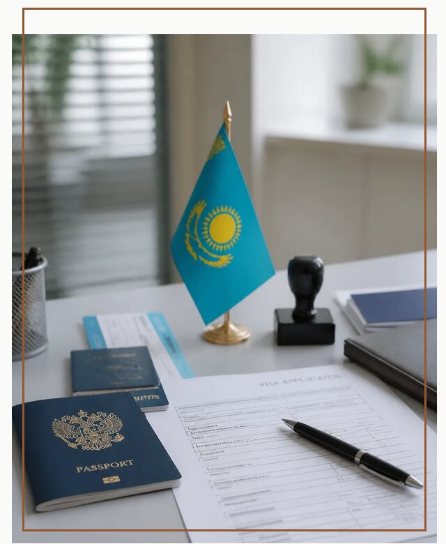 Оформление визы в Казахстан для поездки и работы в Приморско-Ахтарске